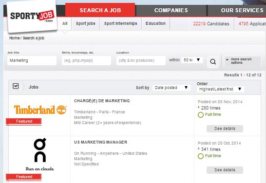 searchmarketing sportyjob